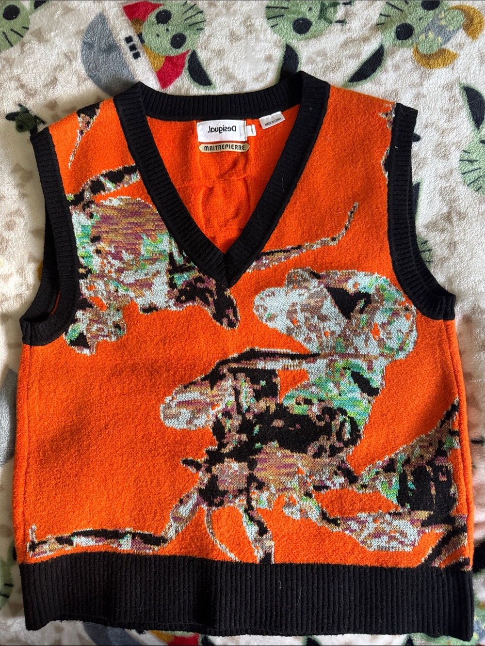 Desigual x Maitrepierre Knit Mantis Gilet - L